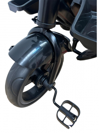 Tricicleta multifunctionala Roti Din Spuma Eva Pliabila Scaun Rotativ negru [7]