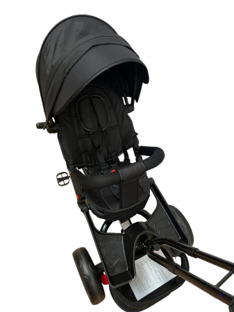 Tricicleta multifunctionala Roti Din Spuma Eva Pliabila Scaun Rotativ negru [2]