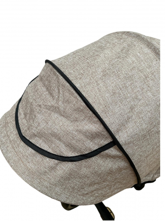 Tricicleta multifunctionala Roti Din Spuma Eva Pliabila Scaun Rotativ Bej [8]