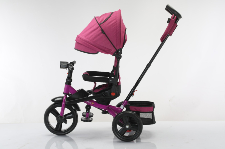 Tricicleta multifunctionala Roti Din Spuma Eva Pliabila Scaun Rotativ Violet [2]