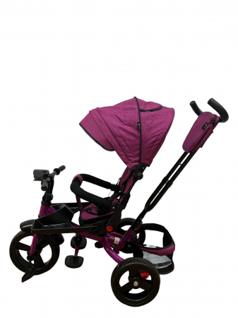 Tricicleta multifunctionala Roti Din Spuma Eva Pliabila Scaun Rotativ Violet [3]