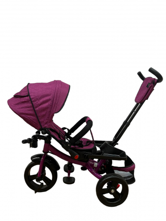 Tricicleta multifunctionala Roti Din Spuma Eva Pliabila Scaun Rotativ Violet [6]
