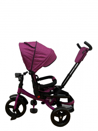 Tricicleta multifunctionala Roti Din Spuma Eva Pliabila Scaun Rotativ Violet [9]