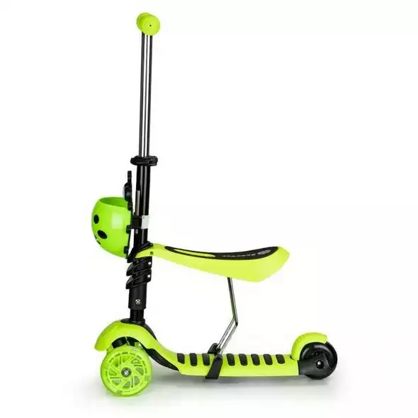 Trotineta Buburuza 3 in 1 cu scaun - Trotineta Buburuza- verde [2]