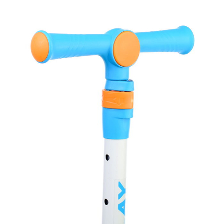 Trotineta Copii 3 Roti Pliabila cu Lumini LED – Reglabila, Play Albastru [2]