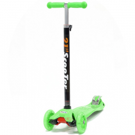 Trotinete - Trotineta cu 3 roti pentru copii cu lumini Verde