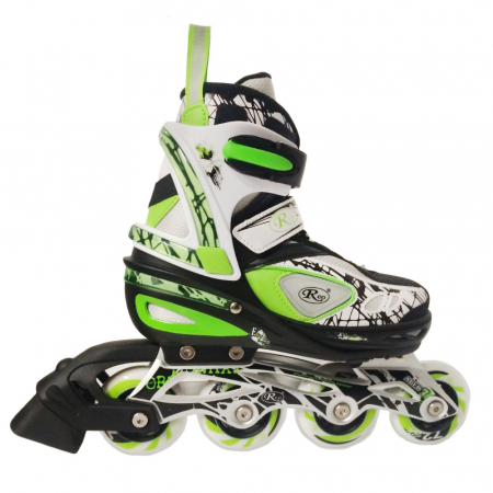Role si echipament protectie role - Rolele reglabile RCO marimea 35-38, Negru, gri si verde