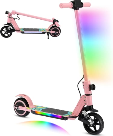 ATV-uri  Electrice copii - Trotineta Electrica Copii 250W, LED, Frana Display Digital, 16 km/h Roz