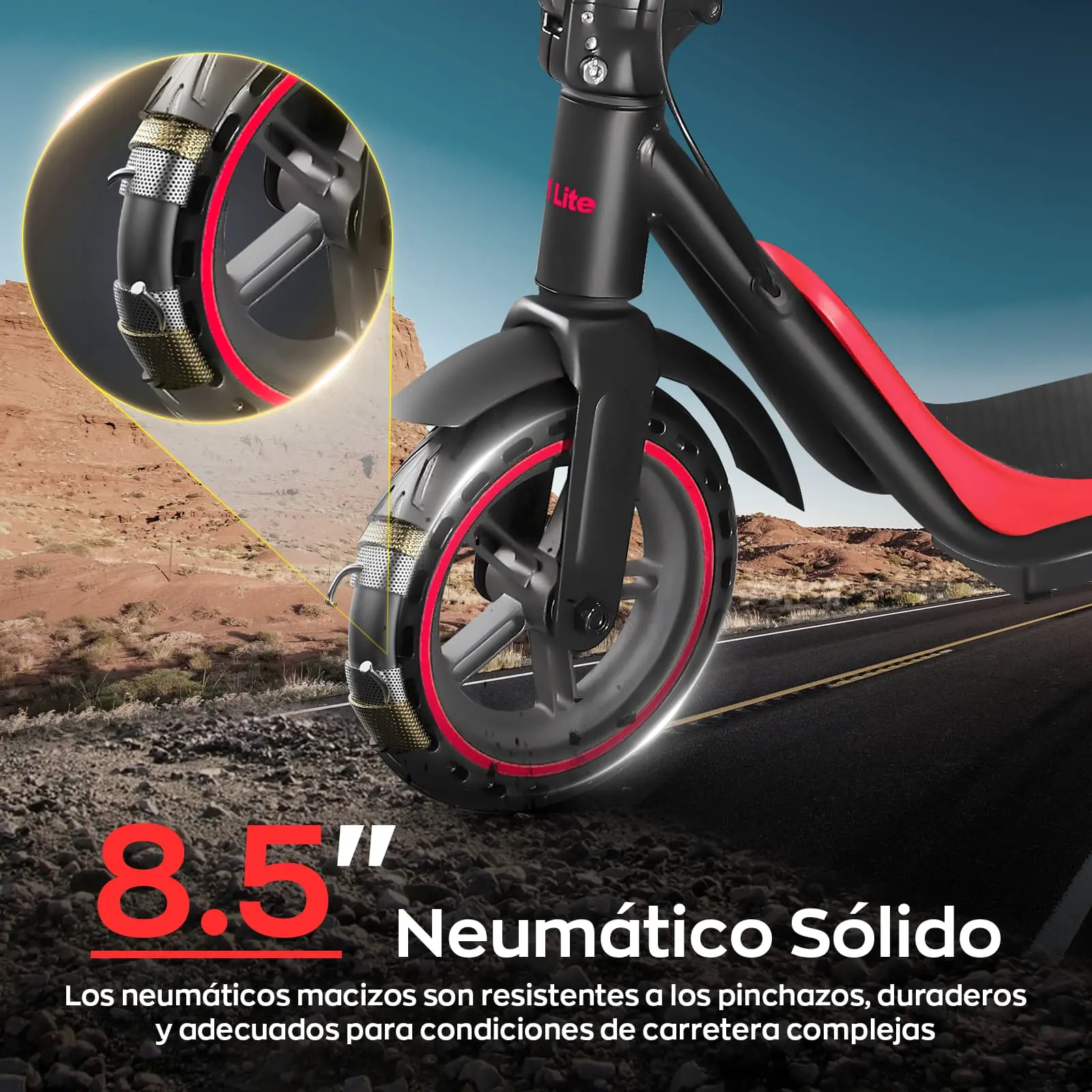 Trotineta Electrica Honey Whale M1 Lite 500W, 25km/h, Albastru [2]