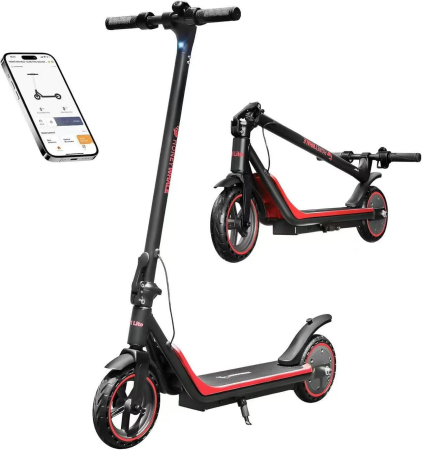 Trotineta Electrica Honey Whale M1 Lite 500W, 25km/h, Rosu [2]