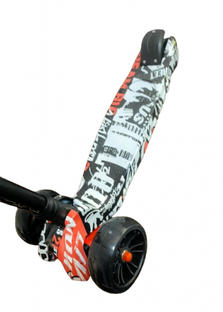 Trotineta Scooter Pliabila 3 Roti cu lumini Grafiti [3]