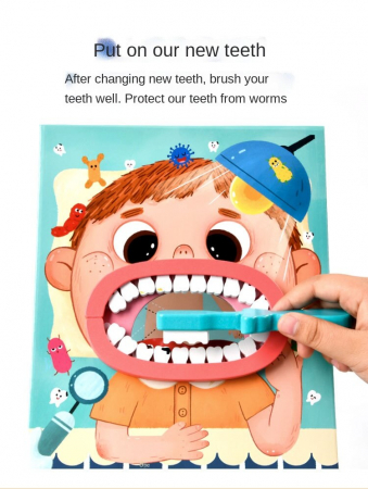 Trusa de Doctor Dentist Pentru copii cu Accesorii din lemn [10]