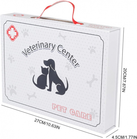 Trusa Doctor Veterinar pentru copii cu accesorii din lemn KIt Pet [1]