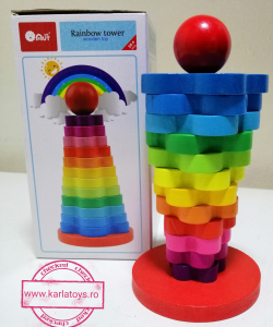 Turn Montessori din Lemn floare [5]