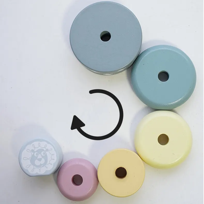 Turn Stivuire Pastel din lemn Leu [3]