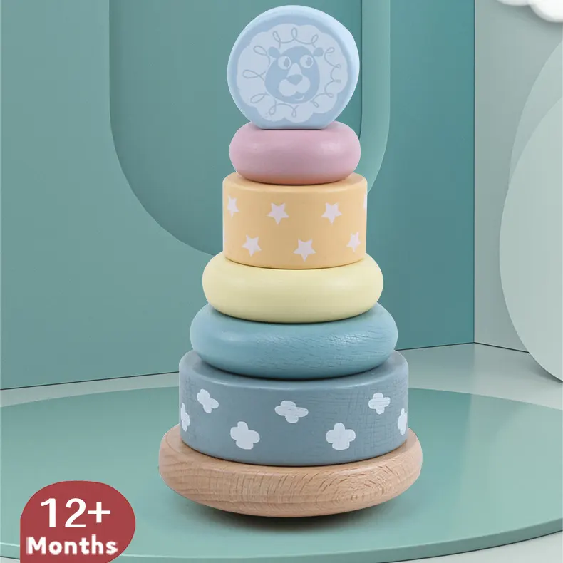 Turn Stivuire Pastel din lemn Leu [5]