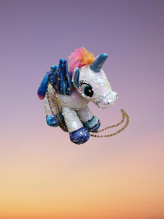Ghiozdane copii - Unicorn Geanta de umar cu paiete reversibile