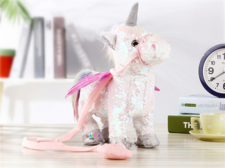 Jucarii muzicale - Unicorn Interactiva cu Paiete Merge si canta