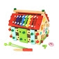 Set scule - Truse doctor copii ( 3 ani +) - Casuta de lemn Multifunctional 4 in 1  cu unelte
