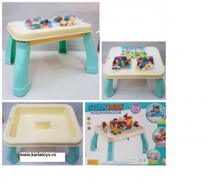 Masuta tip Lego 2 in 1 cu 120 piese [4]