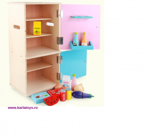 Frigider din lemn copii cu accesorii [4]
