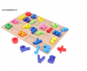 Joc puzzle Litere mici din lemn [3]