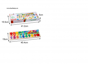 Joc din Lemn 3 in 1 Rainbow Digital Board - Joc Lemn 3 in 1 Numere [3]
