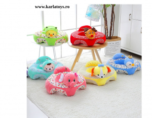 Fotoliu bebe Sit up din plus Animalute Colorate [4]