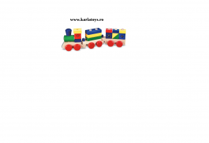 Trenulet din Lemn Stivuire Forme Geometrice [3]