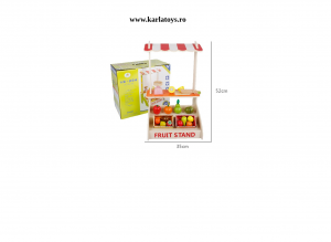 Stand din Lemn Copii Fructe si Legume Farmer - Supermarket de Lemn Copii [1]