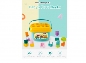 Set Galetusa Sortator Forme gometrice Litere - Baby's first block Huanger [1]