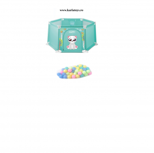 Tarc - Corturi copii ( 6 luni +) - Tarc mare bebe Hexagonal cu 50 de bile  si mini cos