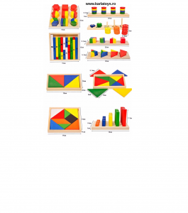 Pachet Jucarii din lemn Montessori  Educative  14 jocurii [28]