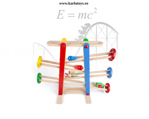 Joc Circuit cu Bile din lemn Cursa cu bile Onshine [4]