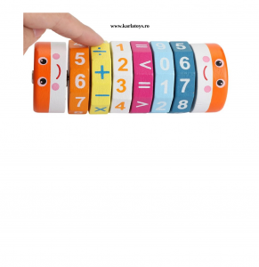 Joc Cilindru  din lemn Puzzle Aritmetic  Onshine [1]