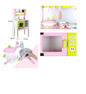 Bucatarie Copii din Lemn Mare Clasica MSN 91 cm [3]