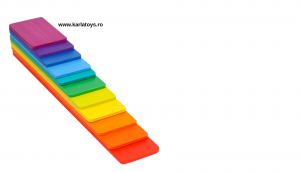 Montessori Rainbow Blocks - Placute Curcubeu 11 piese [1]