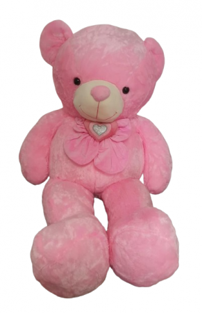 Jucarii din Plus - Mascote din Plus(3 ani +) - Ursulet din plus cu Funda Roz 120 CM