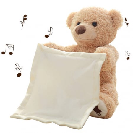 Papusi -Casute- Masute infrumusetare ( 3 ani +) - Ursuletul Peek Boo Jucarie Interactiva Ursuletul Cucu Bau