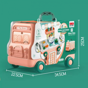 Set Bucatarie Mobila copii 2 in 1 - Autobuzul Transformabil 2 in 1 Chef [8]