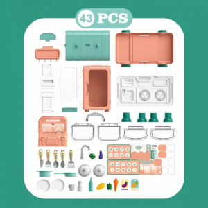 Set Bucatarie Mobila copii 2 in 1 - Autobuzul Transformabil 2 in 1 Chef [9]