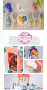 Set Bucatarie Mobila copii 2 in 1 - Autobuzul Transformabil 2 in 1 Chef [2]