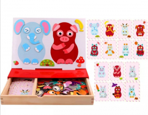 Table educative (3 ani +) - Joc creativ Puzzle Magnetic Animale