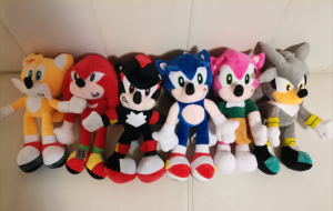 Set 6 Jucarii de plus Super Sonic  Plusuri Sonic Hedgehog Muzicali [1]