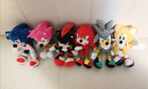 Set 6 Jucarii de plus Super Sonic  Plusuri Sonic Hedgehog Muzicali [3]