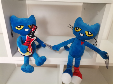 Jucarii din Plus - Mascote din Plus(3 ani +) - Set 2 Jucarii de Plus Pisica Pete the Cat