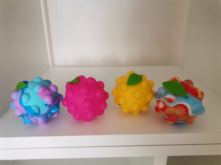 Pop It - Jucarii Antistress Nou Push 3D Bubble Ball Pop It Jucarii Fidget Mingie set 4 buc