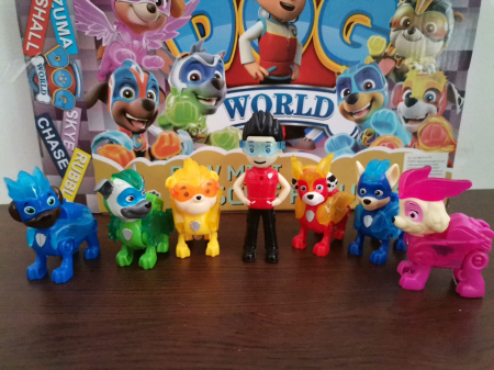 Set 7 Figurine Patrula Catelusilor cu Lumini si Ryder [3]