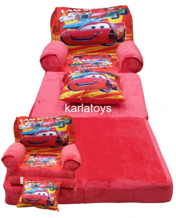 Fotoliu Extensibil din Plus cu Pernuta Masinuta Cars [1]