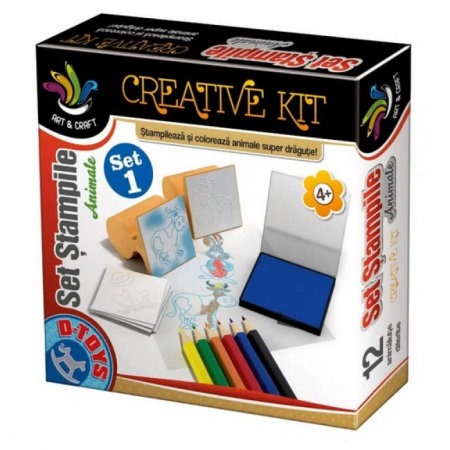Accesorii de scris si colorat - Set Stampile animale